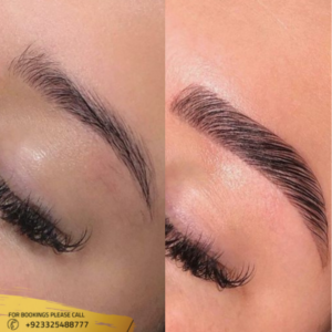 microblading eyebrows before and after